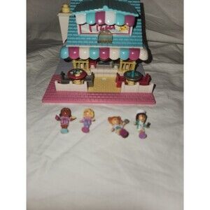 Polly Pocket Vintage 1993 Light Up Pizzeria Bluebird Toys COMPLETE Lights Work!